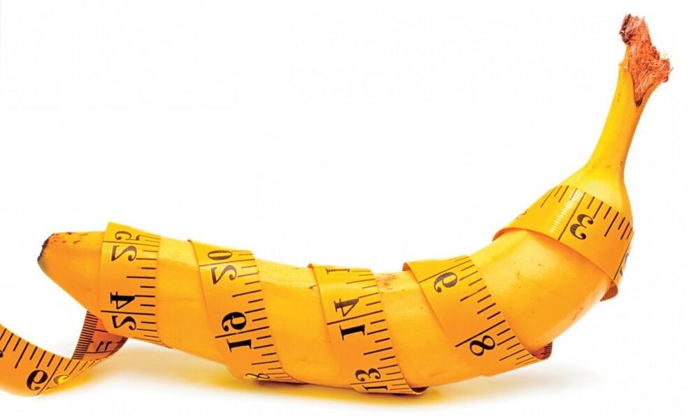 mierzenie grubości penisa na przykładzie banana
